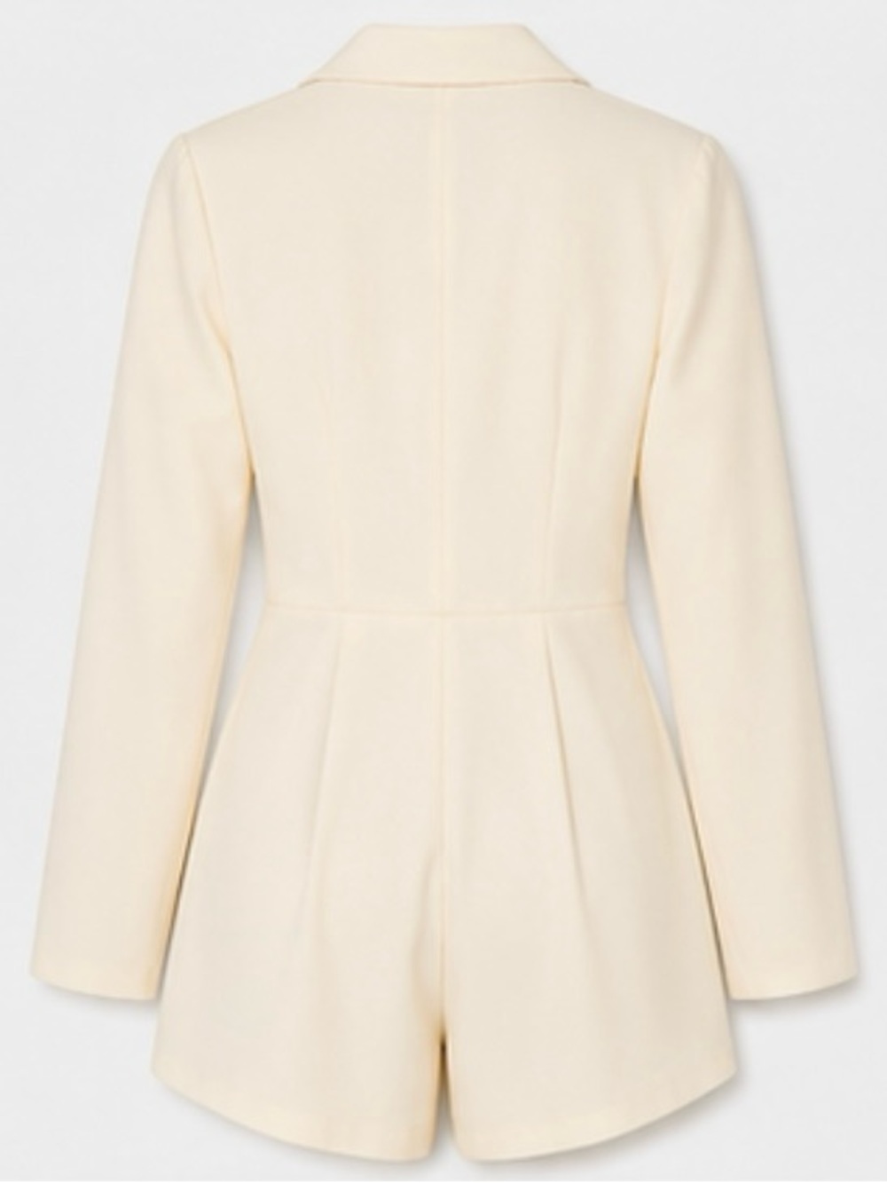 Lioness Cream Long-Sleeve Romper with Black Tie NWT - Picture 5 of 5